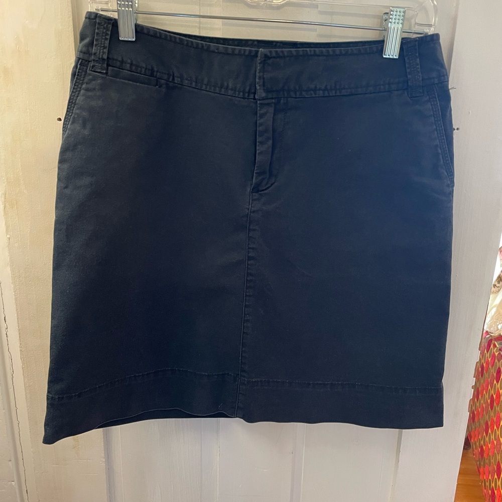 Black Cotton Skirt